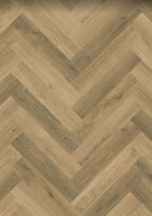 Stratifié Quick-Step Impressive Design 8mm chevrons chêne brûlé 65,5x13,1cm