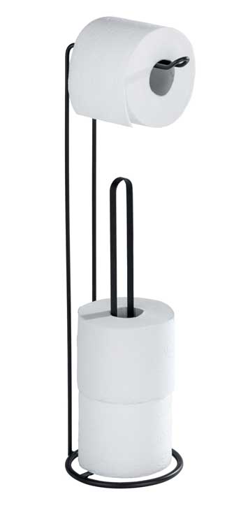 Porte-roleau de toilette Wenko Lugano noir