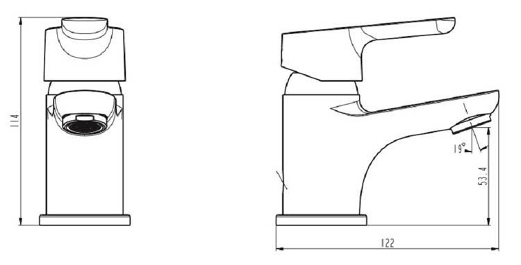 Robinet de lavabo Vincent chrome