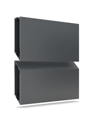 Lamelle centre clôture Havana aluminium anthracite 15x4x200cm
