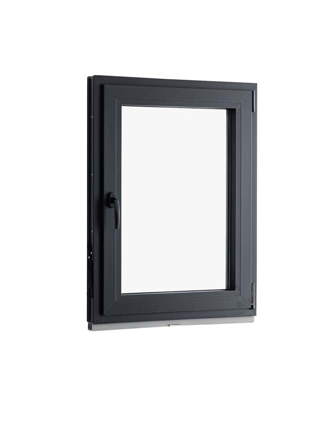 1-VAN Châssis oscillo-battant pvc Elegant noir/noir B750xH1000 mm D 1-VAN Châssis oscillo-battant pvc Elegant noir/noir B750xH1000 mm D