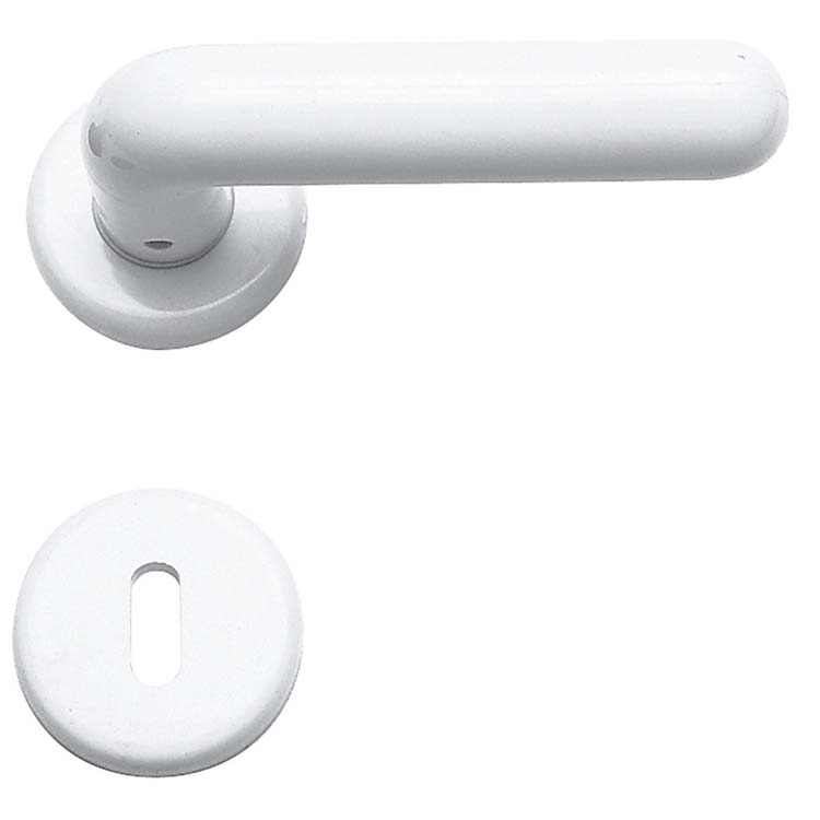Poignée de porte pro padua gris clair rosace barbe