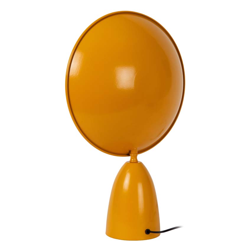 Lucide CASTAMAR - Lampe de table - Ø 25,5 cm - LED - 1x8W 2100K - Jaune Ocre