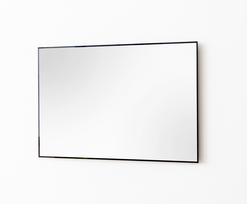 Spiegel Tova rechthoek LED + anti-condens zwart 120x80cm