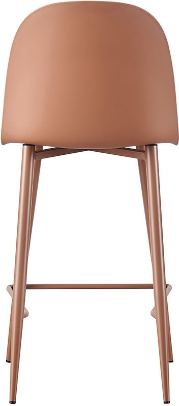 Chaise de bar Renilde terracotta