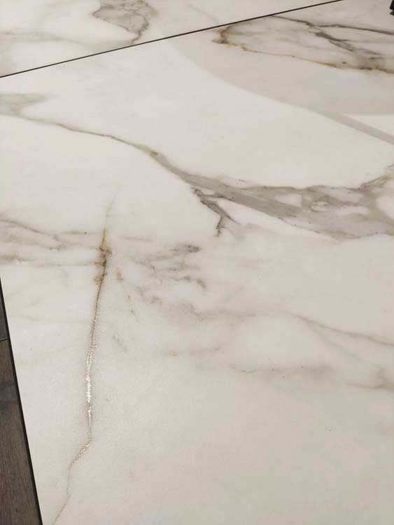 Carrelage de sol et mural Marmi Versailles imitation marbre blanc mat 100x100cm