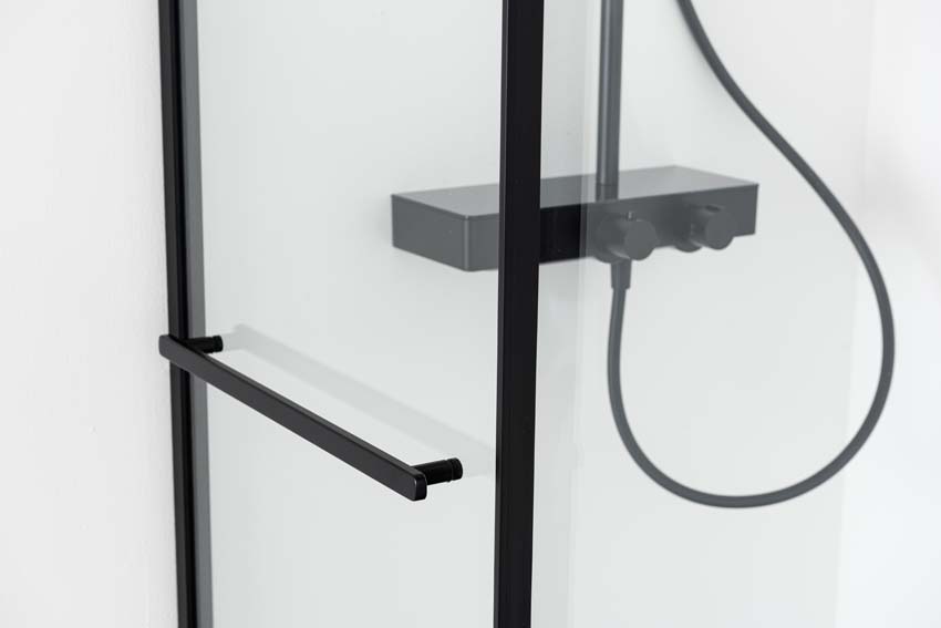 Doucheschuifdeur Ulani zwart 118-120x200cm