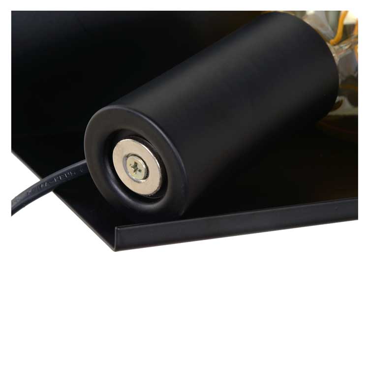 Lucide SEBO - Bedlamp - E27 - Zwart