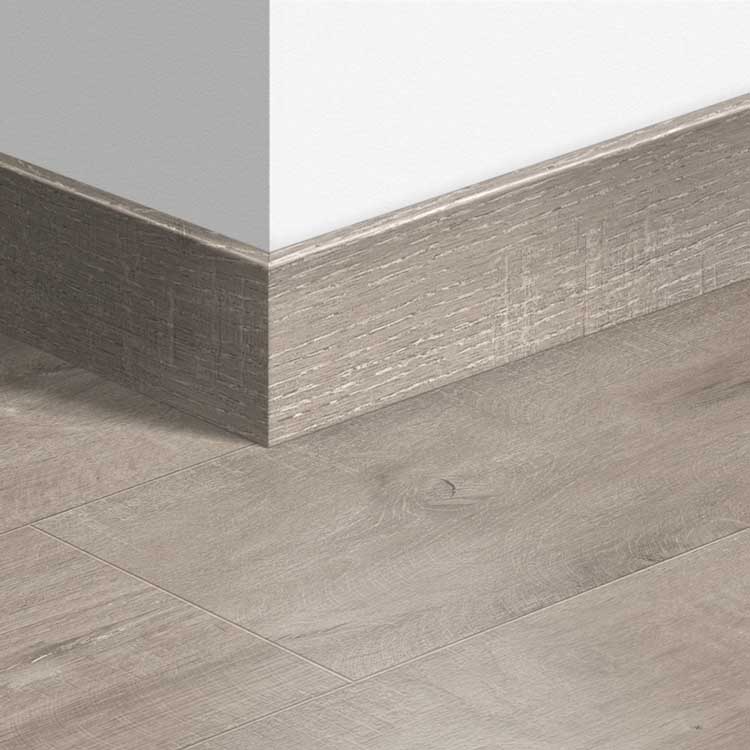 Plinthe parquet Largo Quick-Step 100x14x2400mm Chêne dominicano gris