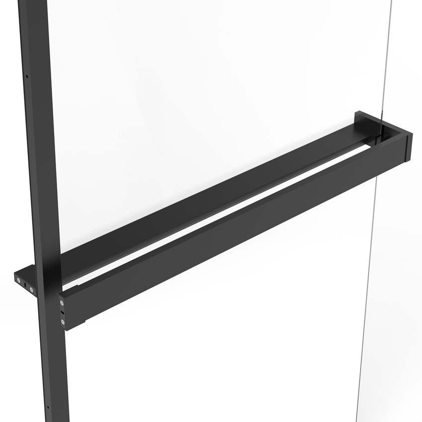 Handdoekhouder hangend matzwart 160cm
