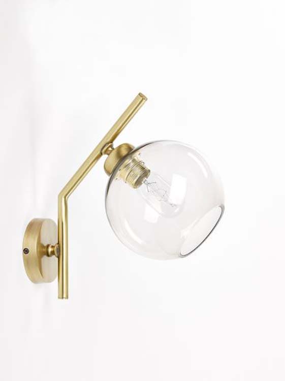 Wandlicht Amal Goud 1xE27 H33cm D18cm