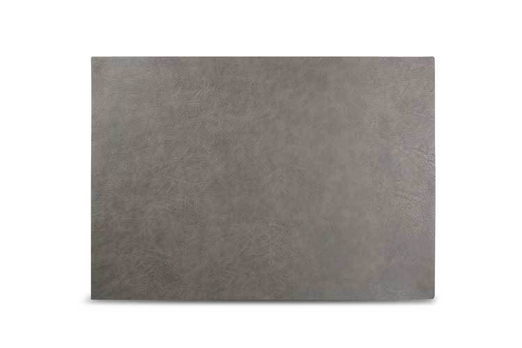 Placemat Layer lederlook grijs 43x30 cm