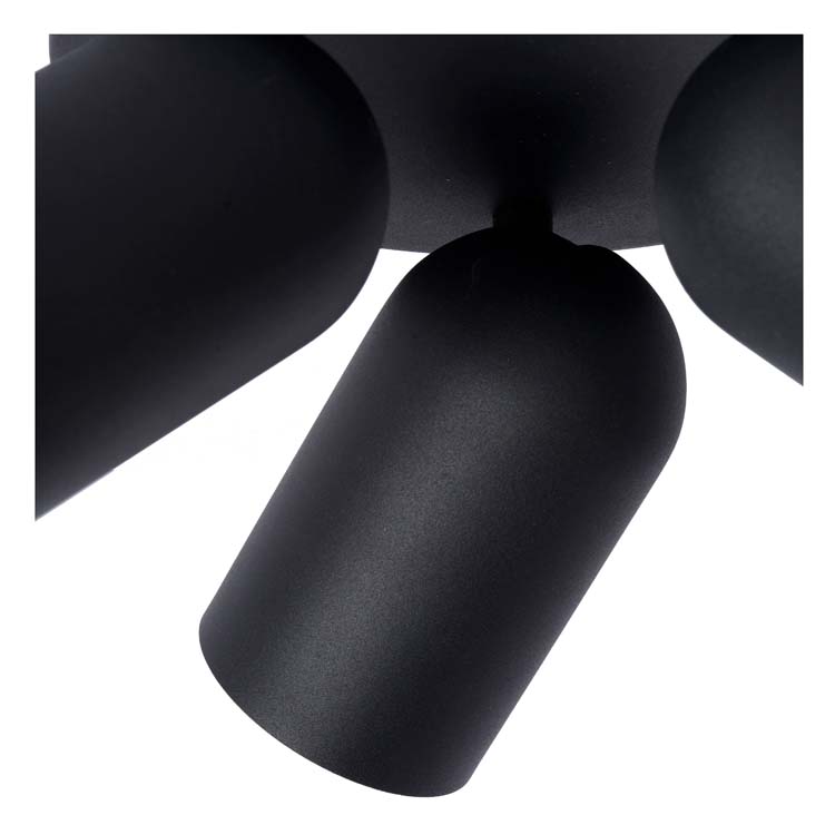 Lucide PUNCH - Spot plafond - Ø 21 cm - 3xGU10 - Noir