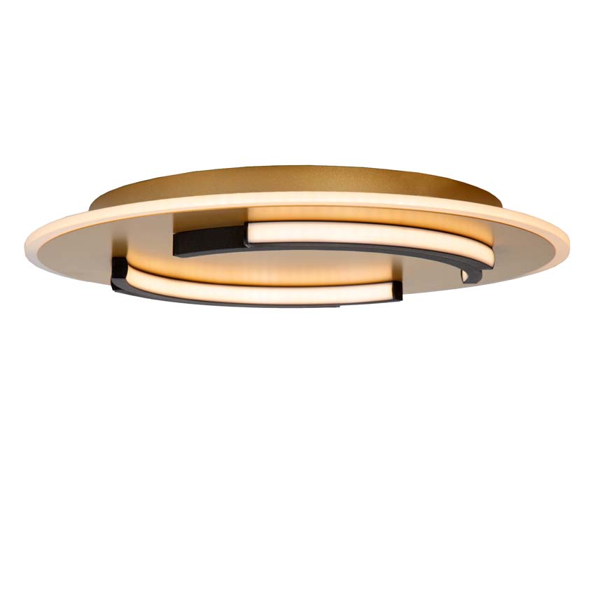 Lucide ANDREAS - Plafonnière - Ø 39,6 cm - LED - 1x30W 2700K - Mat Goud / Messing