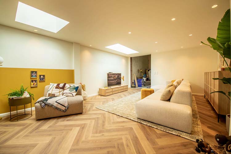 Vinyle Quick-step ciro herringbone 6mm beige Ramageux beige