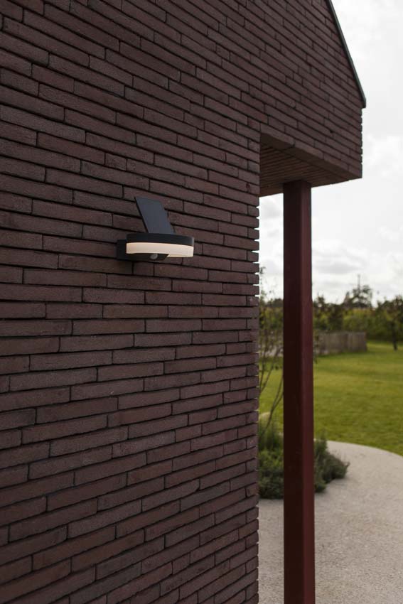 Applique murale d'extérieur Astra Solar - gris - dimmable - 12W - 3000K - IP54 - avec détecteur de mouvement