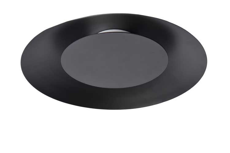 Lucide FOSKAL - Plafonnier - Ø 34,5 cm - LED - 1x12W 2700K - Noir