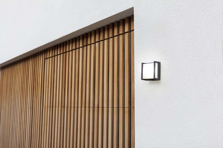 Buitenverlichting wandlamp donkergrijs 3000K 650 lumen