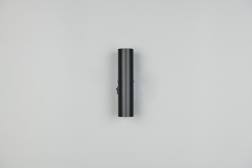 Wandlamp - mat zwart - 4x18cm - 2xGU10 - 2x5W - excl. lichtbron