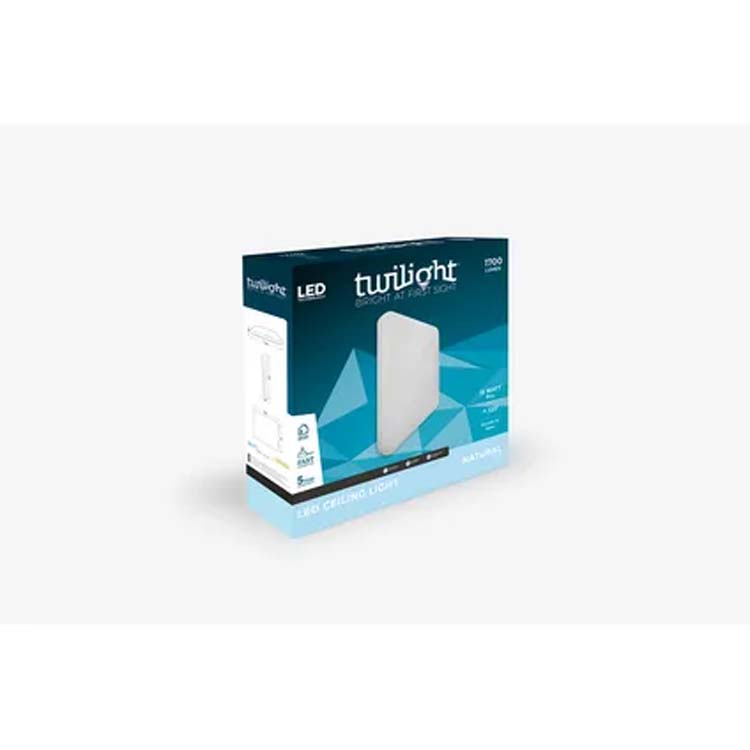 Plafonnier - blanc - 33x33 cm - LED - 1x15W - 4000K