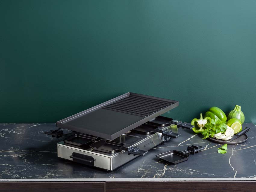 Gourmet en raclette Dagelijkse Kost GreenPan Chefs Collection PFAS-vrij zwart 52,6x24,1x15,4cm