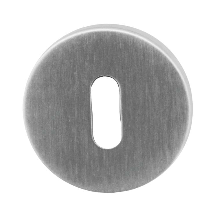 Sleutelplaatje pro rond vlak inox plus