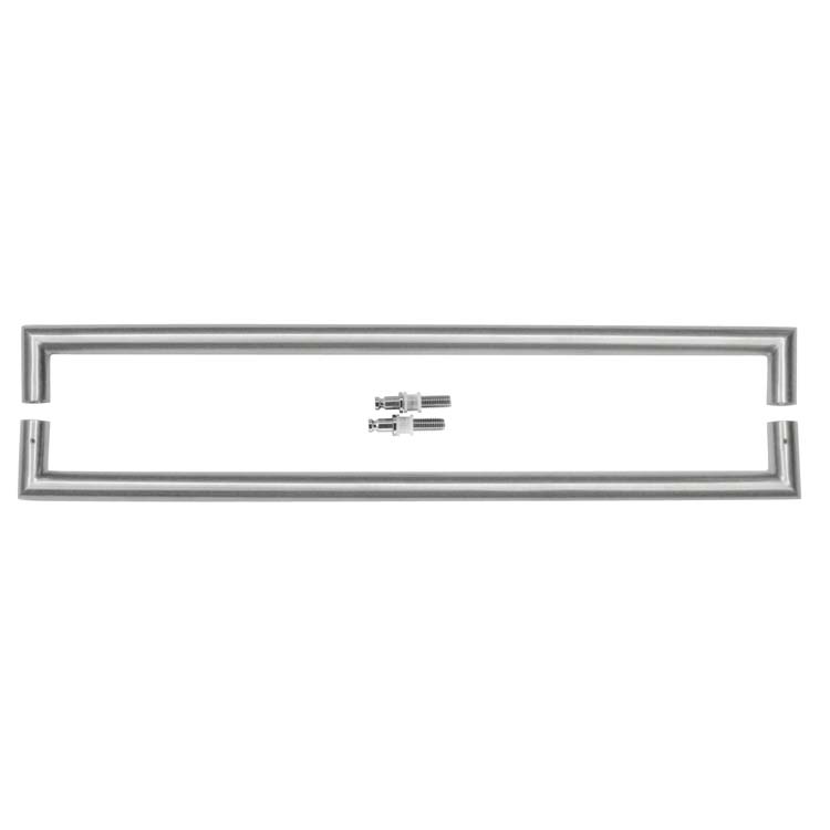 Tirant noto rond angles droits 25/650 inox plus paire pour verre