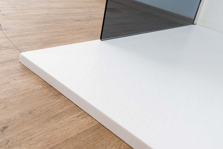 Douchebak Minimalism composiet met gelcoat wit 160x90cm