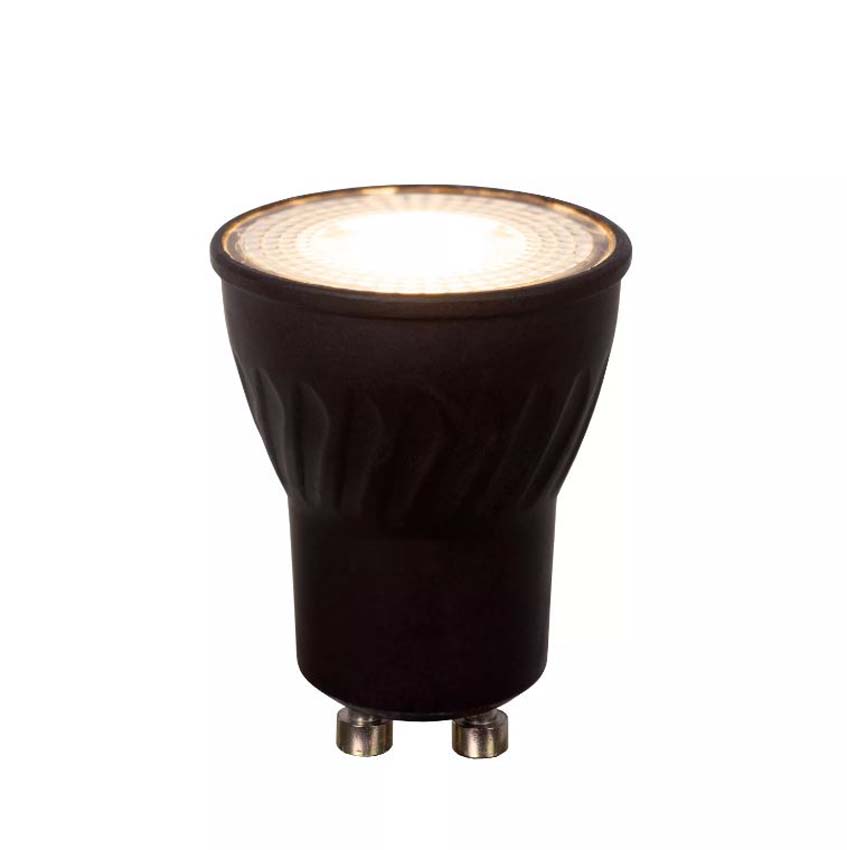 Lucide MR11 - Ampoule LED - Ø3,5cm - LED dimmable - GU10 (MR11) - 1x3,8 W 2700K - Noir