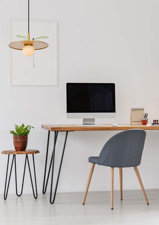 Hanglamp - goud/messing - Ø30cm - G9 - 35W