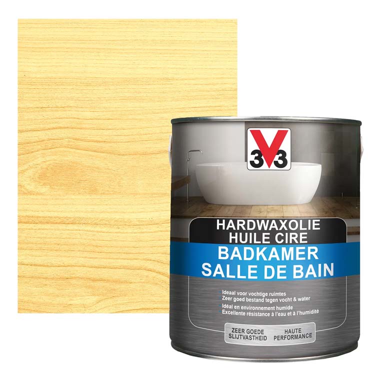 V33 huile de cire dure parquet extra imperméable transparent mat 2,5l