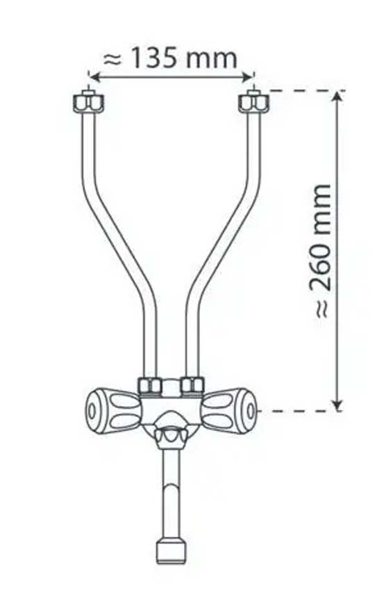 Robinet basse pression chrome