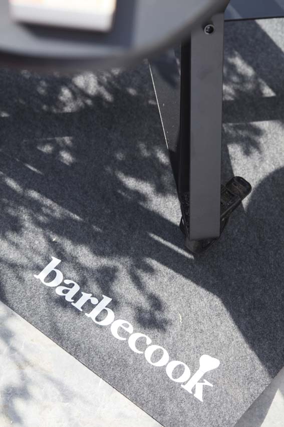 Vloermat Barbecook zwart 95x95cm