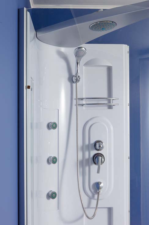 Combinaison baignoire-douche Alyssa blanc mat gauche 170x80cm