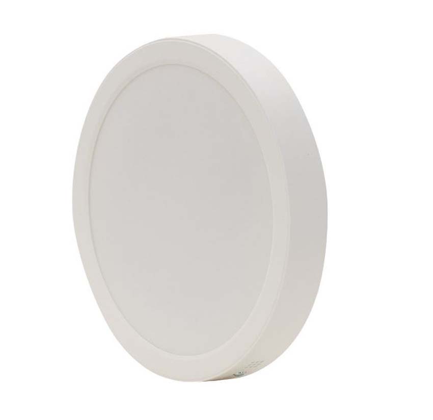 Plafonnier rond blanc LED 22,5 cm 18W 2100 lumen 4000K