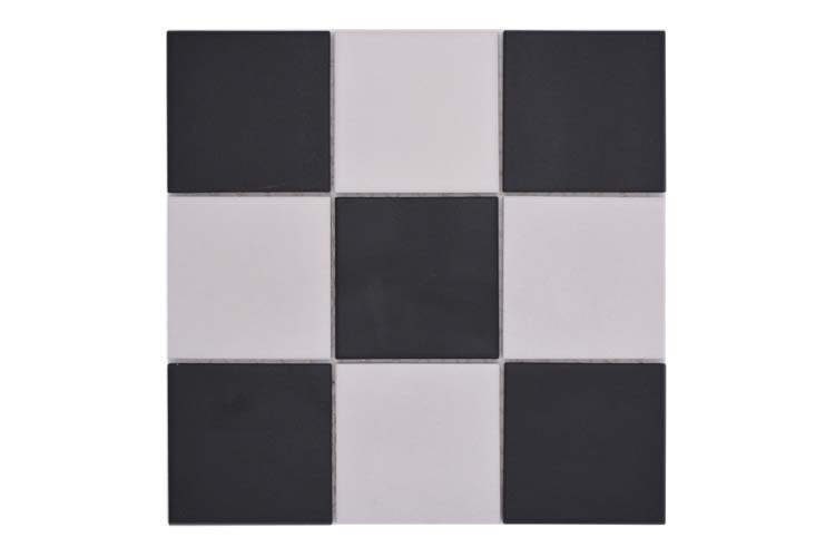 Mosaïque Damier noir/blanc mat 29,8x29,8cm