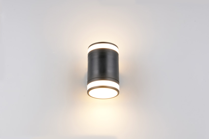 Wandlamp - mat zwart - 9,5x14x12cm - GX53 - 2x10W - 4000K