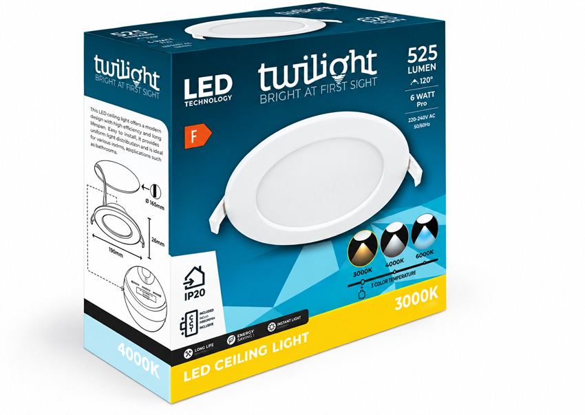 Spot encastrable - blanc - LED - 1x6W - CCT - rond