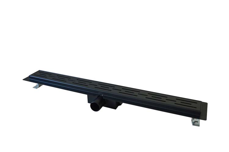 Caniveau de douche inox noir 70cm