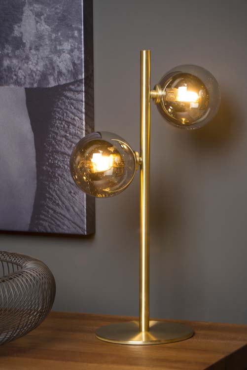 Lucide TYCHO - Lampe de table - G9 - Or Mat