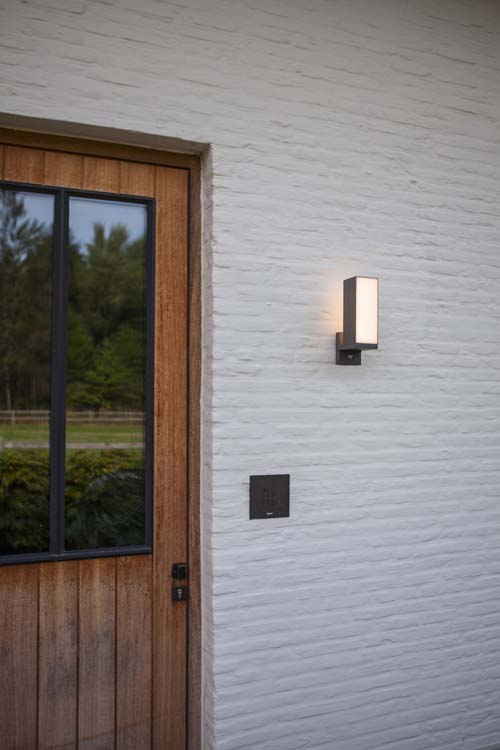 Eclairage extérieur LED applique mural PIR anthracite 3000K 1000LM