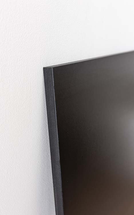 Achterwand voor keukeneiland Plenti zwart/houtlook 150cm