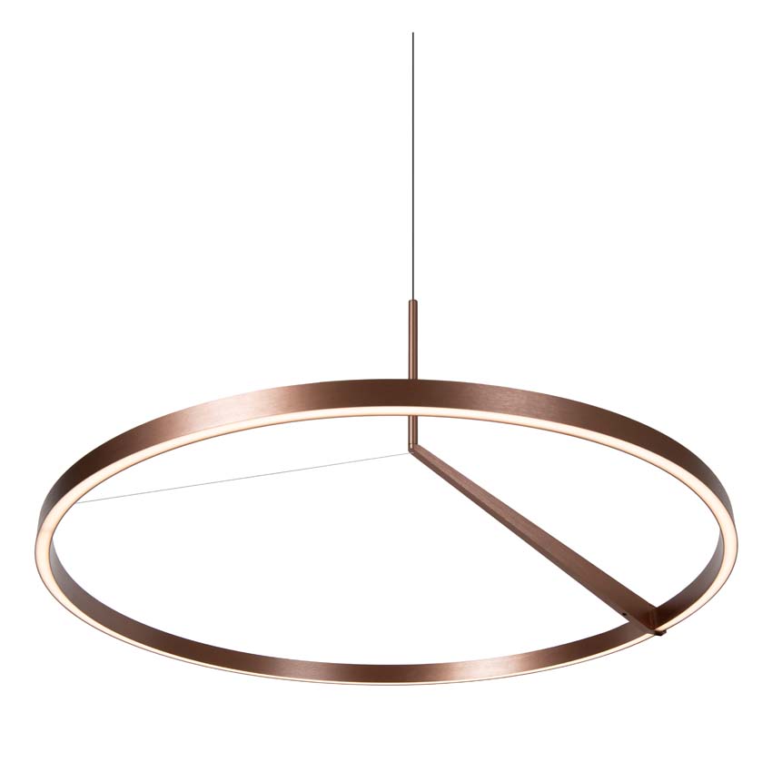 Lucide Premium Applause - Hanglamp - Ø80cm - LED Dimbaar - CCT - 1x50W 2700K/4000K - Handbewegingssensor - Koffie
