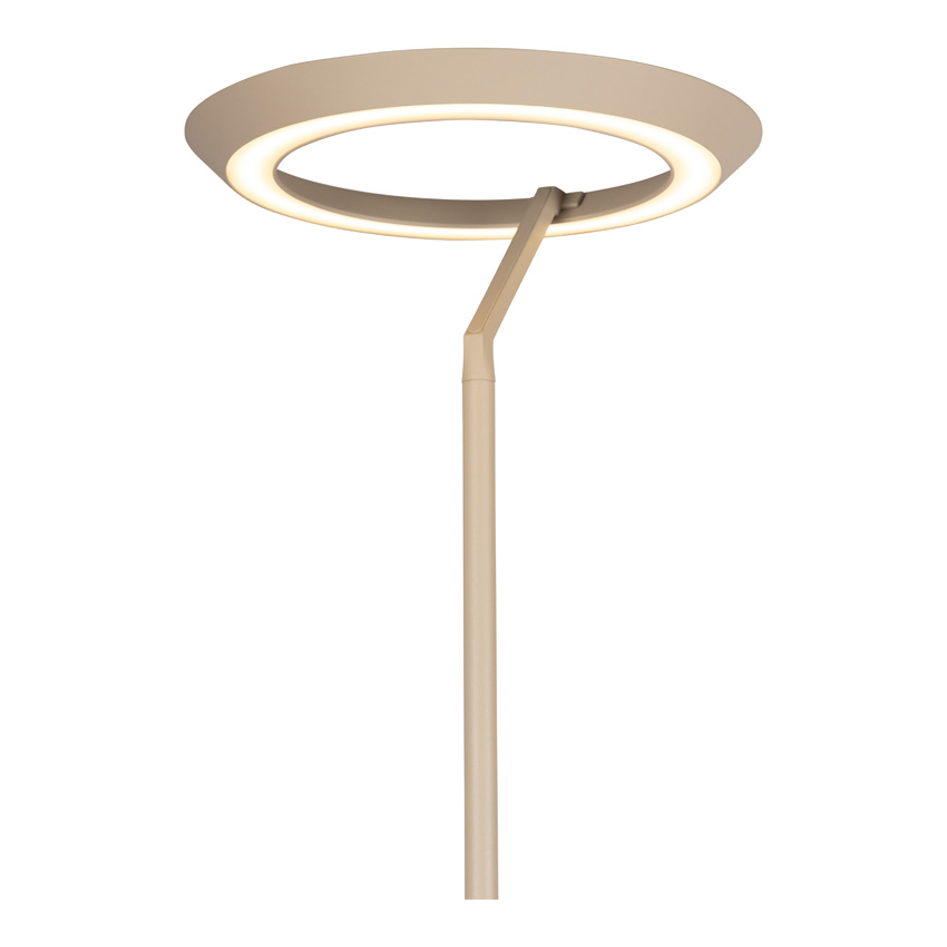 Lucide Essential Celeste - Lampadaire - Ø28cm - LED Dimmable - 2700K - Taupe