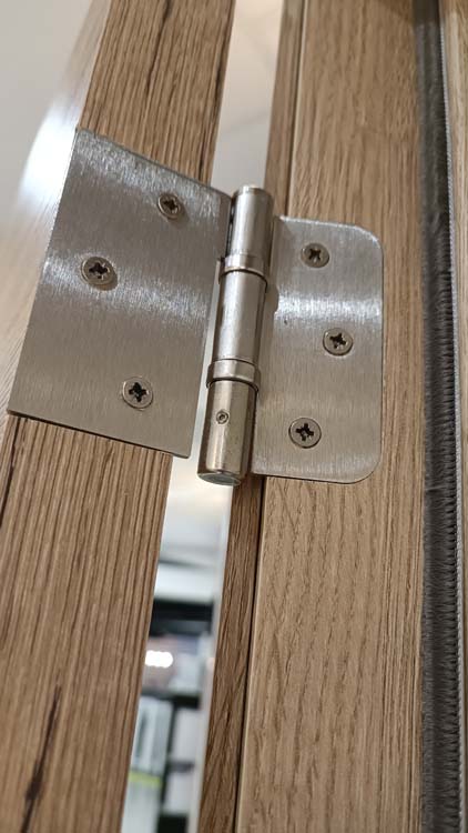 Porte intérieure complète Nature Wood 201,5x73cm tubulaire réversible + châssis 16,5cm