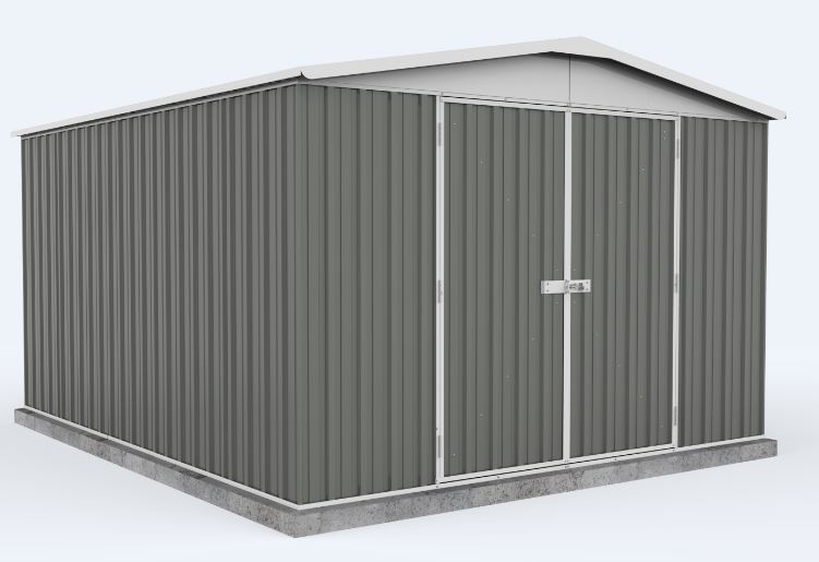 Tuinhuis metaal grijs Samber L 300x292x206cm
