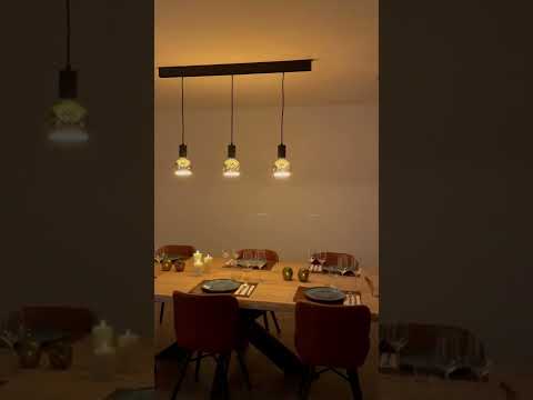 Rail lumineux design Béa noir set 1,2m 3 lustres Smokey Grey E27 3x6W