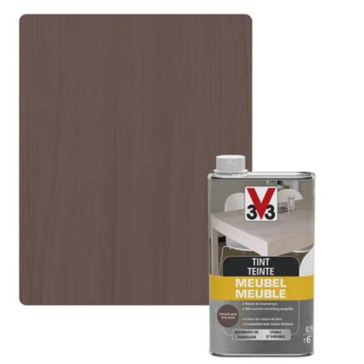 V33 meubeltint deco mat gerookt grijs 0,5L