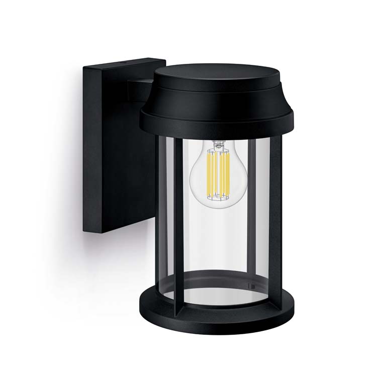Eclairage extérieur applique murale noir sans lampe