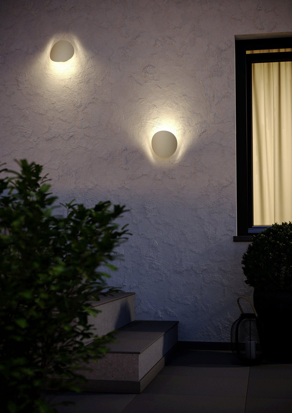 Wandlamp - taupe - 19x6x20cm - LED - 1x4,9W - 2700/4000/6500K - 800lm - IP44